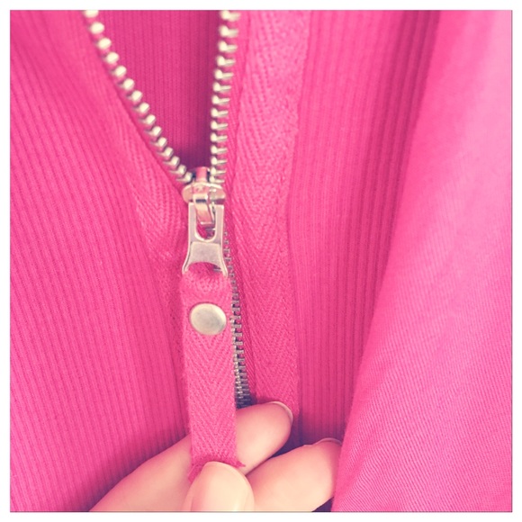 K-Dash by Kardashian Pink Top Zipper Scarf unique - Picture 7 of 8